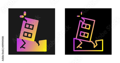 Earthquake Vector Icon