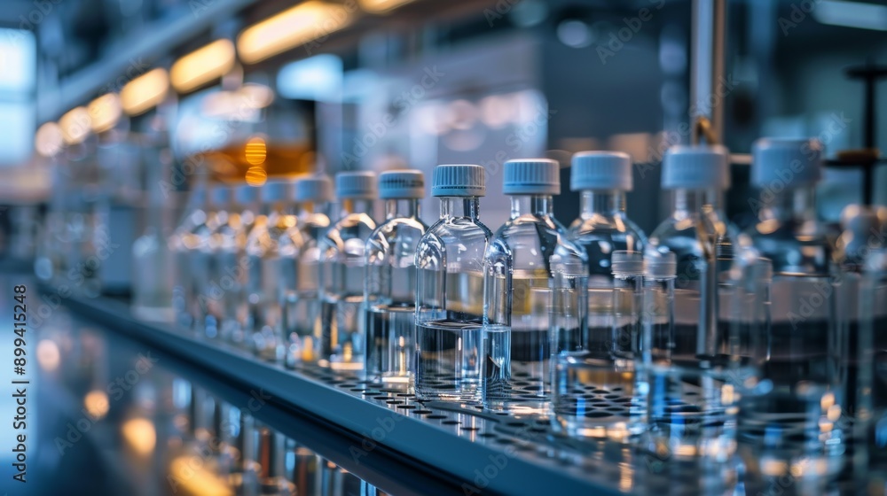science lab setup, lab glassware neatly organized on a table showcases discipline and order in scientific work, maintaining precision in research practices science lab setup, lab glassware neatly organized on a table showcases discipline and order in scientific work, maintaining precision in research practices