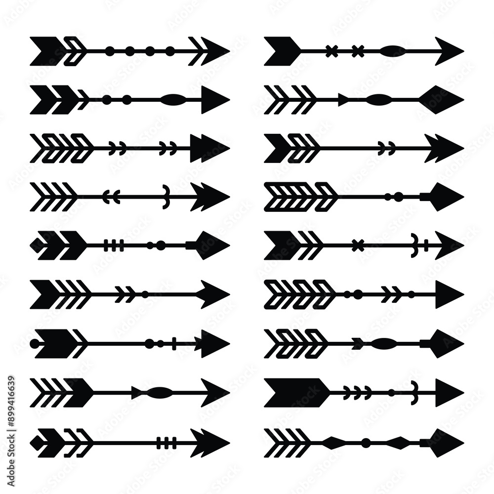 Fototapeta premium Set of arrow vector