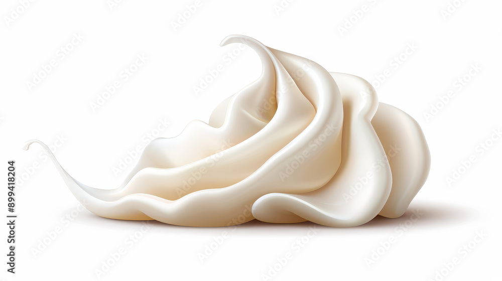 Delight in this modern illustration of whipped cream swirls, ideal for cake and dessert decoration. Perfect for sweet treats Delight in this modern illustration of whipped cream swirls, ideal for cake and dessert decoration. Perfect for sweet treats