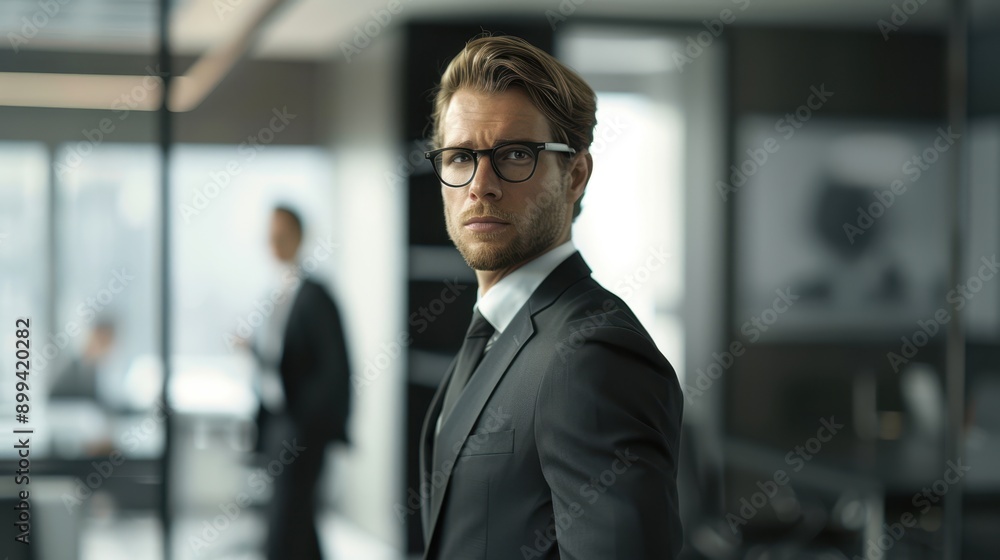 Naklejka premium The Focused Businessman