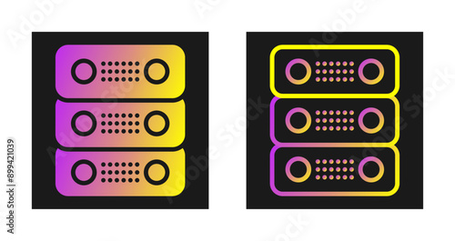 Dedicated Server Vector Icon