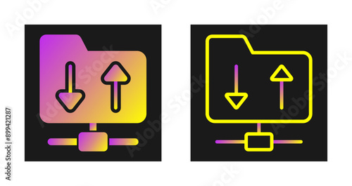 FTP Hosting Vector Icon