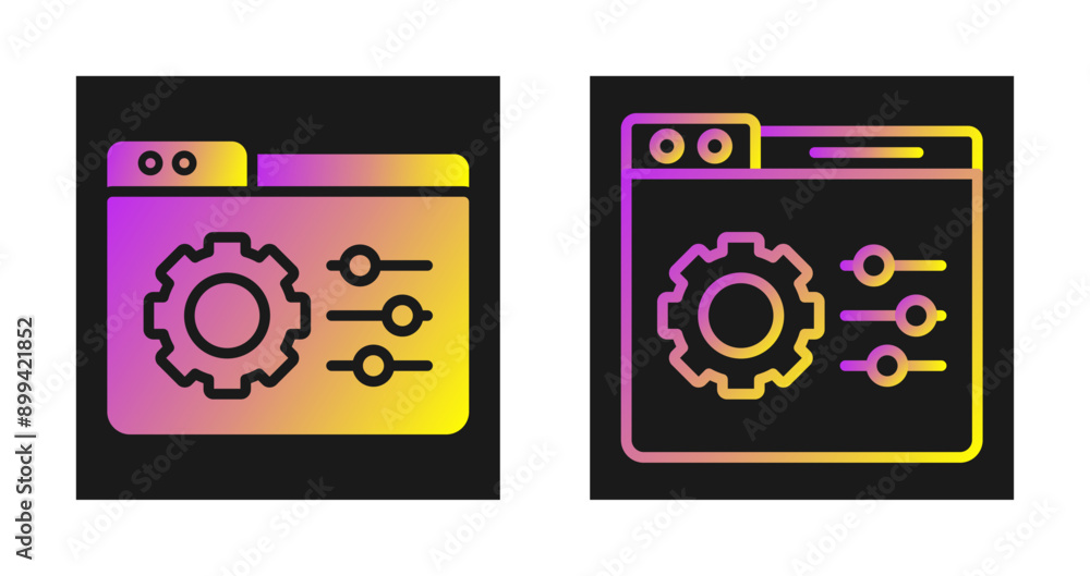 Control Panel Vector Icon Control Panel Vector Icon