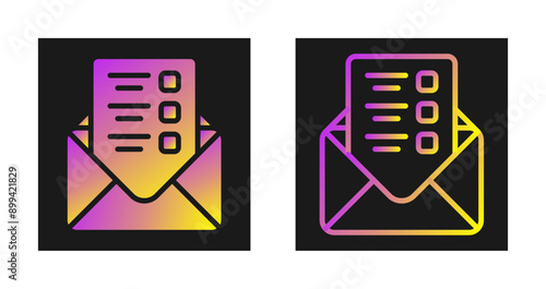Mailing Lists Vector Icon