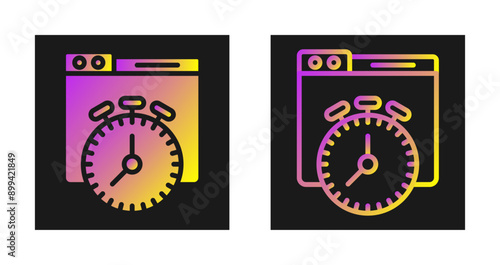 Cron Jobs Vector Icon photo