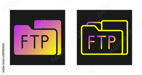 FTP Access Vector Icon