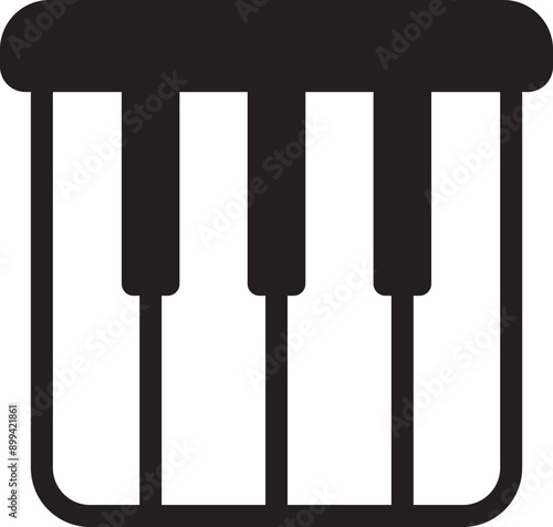 Piano icon or logo isolated sign symbol vector illustration - high quality black style vector icons.