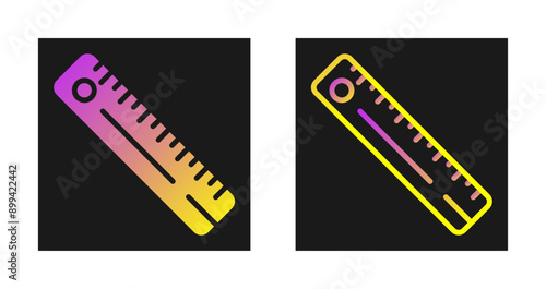 Straight Ruler Vector Icon