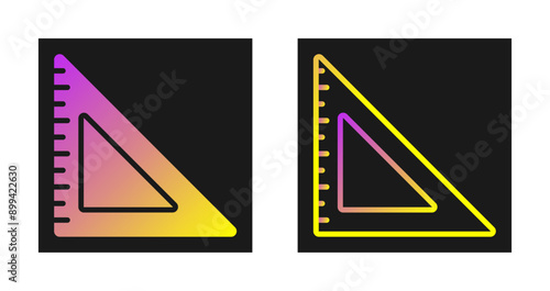 Triangular Ruler Vector Icon Free Download Triangular Ruler Vector Icon - GFXLoad