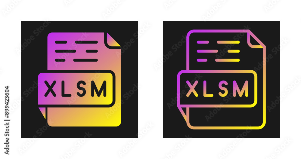 XLSM Vector Icon XLSM Vector Icon