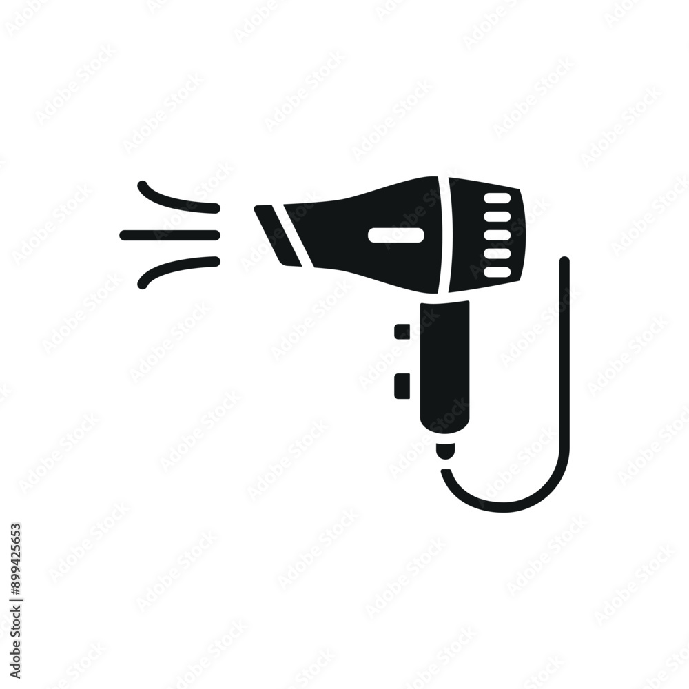 Hair dryer icon features clean lines and elegance, enhancing any digital concept. Hair dryer icon features clean lines and elegance, enhancing any digital concept.