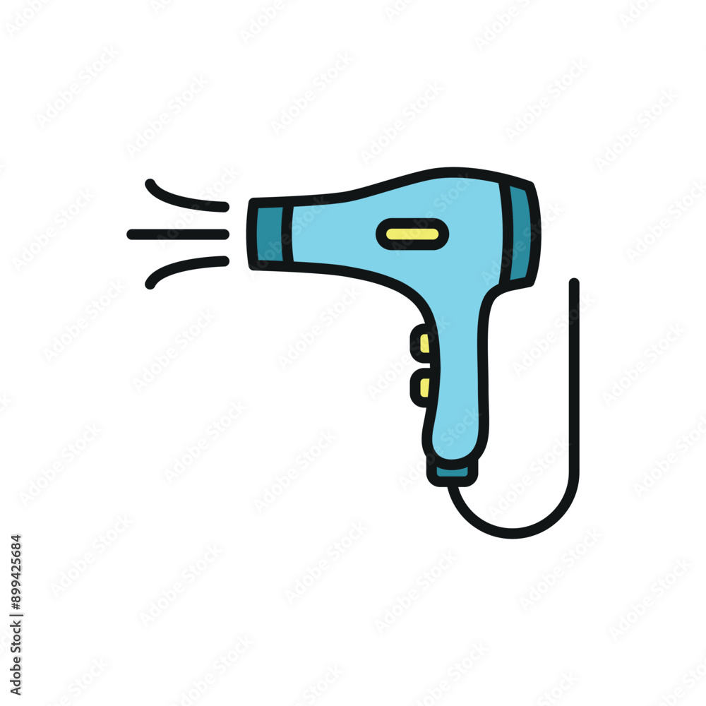 Hair dryer icon features clean lines and elegance, enhancing any digital concept. Hair dryer icon features clean lines and elegance, enhancing any digital concept.