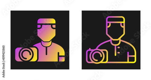 Camera man Vector Icon