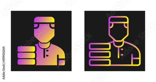 Delivery Man Vector Icon