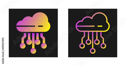 Cloud Computing Vector Icon