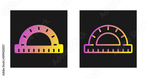 Protractor Vector Icon