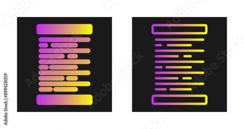 Right Alignment Vector Icon