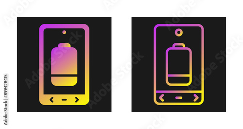 Battery Low Vector Icon