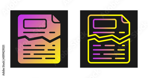 Ripped Vector Icon