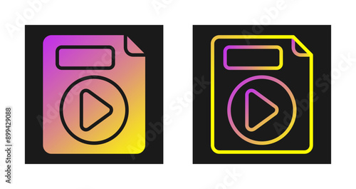Video File Vector Icon