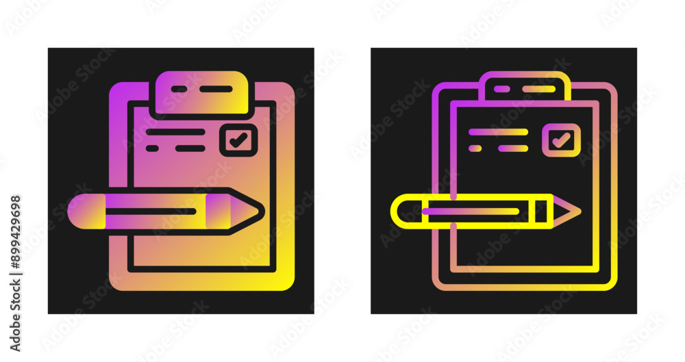 Pen And Paper Vector Icon Pen And Paper Vector Icon