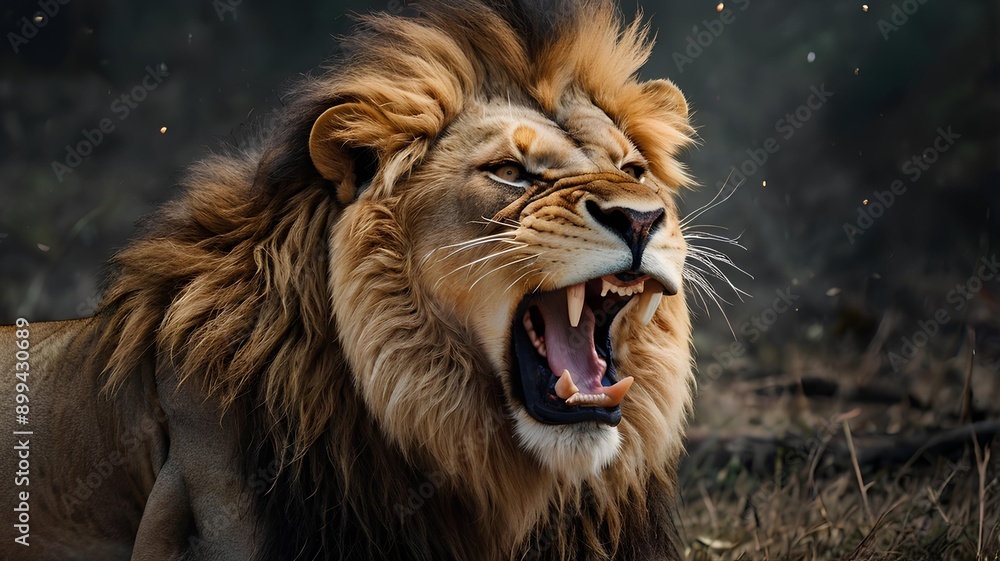 A picture of a valiant lion, high-definition and clear A picture of a valiant lion, high-definition and clear