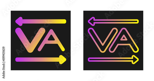 Kerning Vector Icon