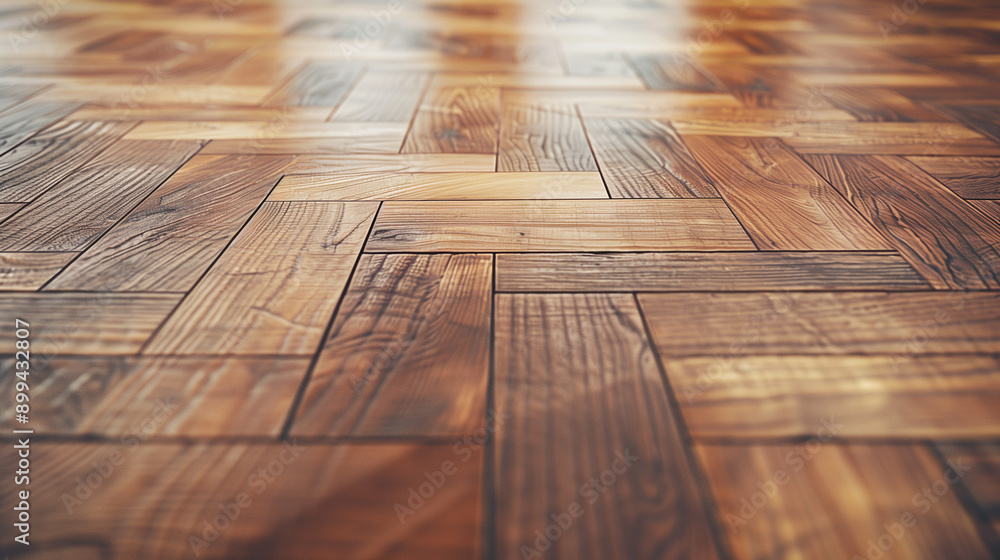 Modern Hardwood Floor with a Textured Parquet Design, Showcasing a Full Frame of Seamless Planks and Striped Rectangles for a Natural and Empty Space Photo Modern Hardwood Floor with a Textured Parquet Design, Showcasing a Full Frame of Seamless Planks and Striped Rectangles for a Natural and Empty Space Photo