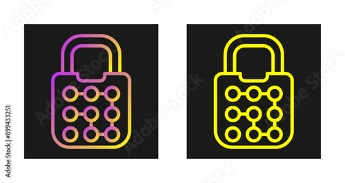 Pattern Lock Vector Icon