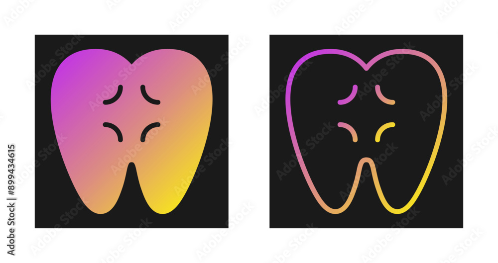 Toothache Vector Icon Toothache Vector Icon
