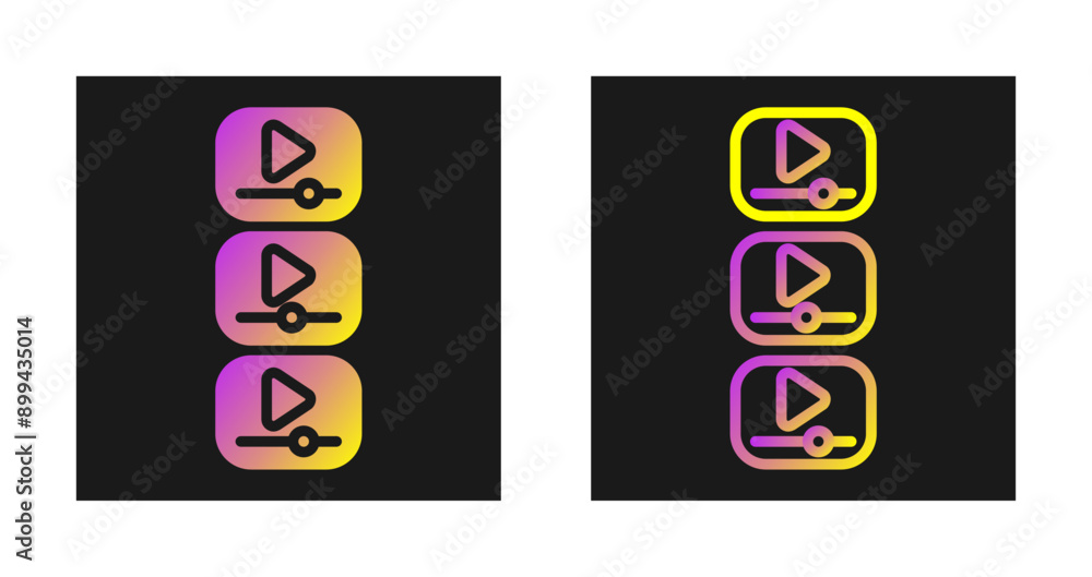 Videos Vector Icon Videos Vector Icon