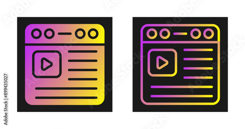 Video Vector Icon