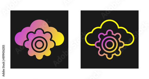 Cloud Computing Vector Icon