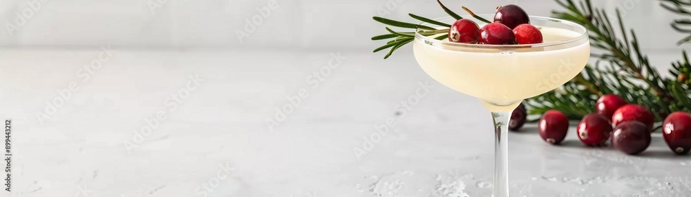 A sophisticated Christmas Margarita in a sleek A sophisticated Christmas Margarita in a sleek