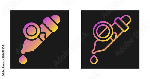 Blocked Droper Vector Icon