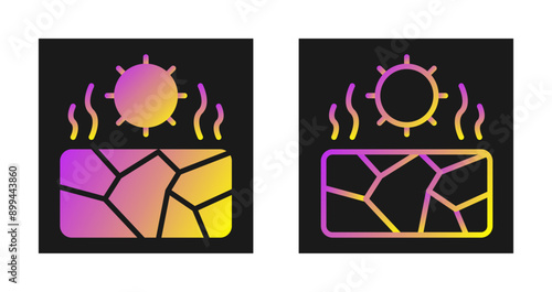 Drought Vector Icon