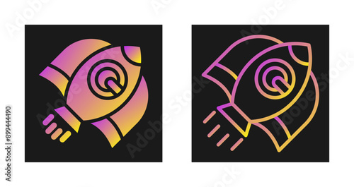Rocket Ship Vector Icon