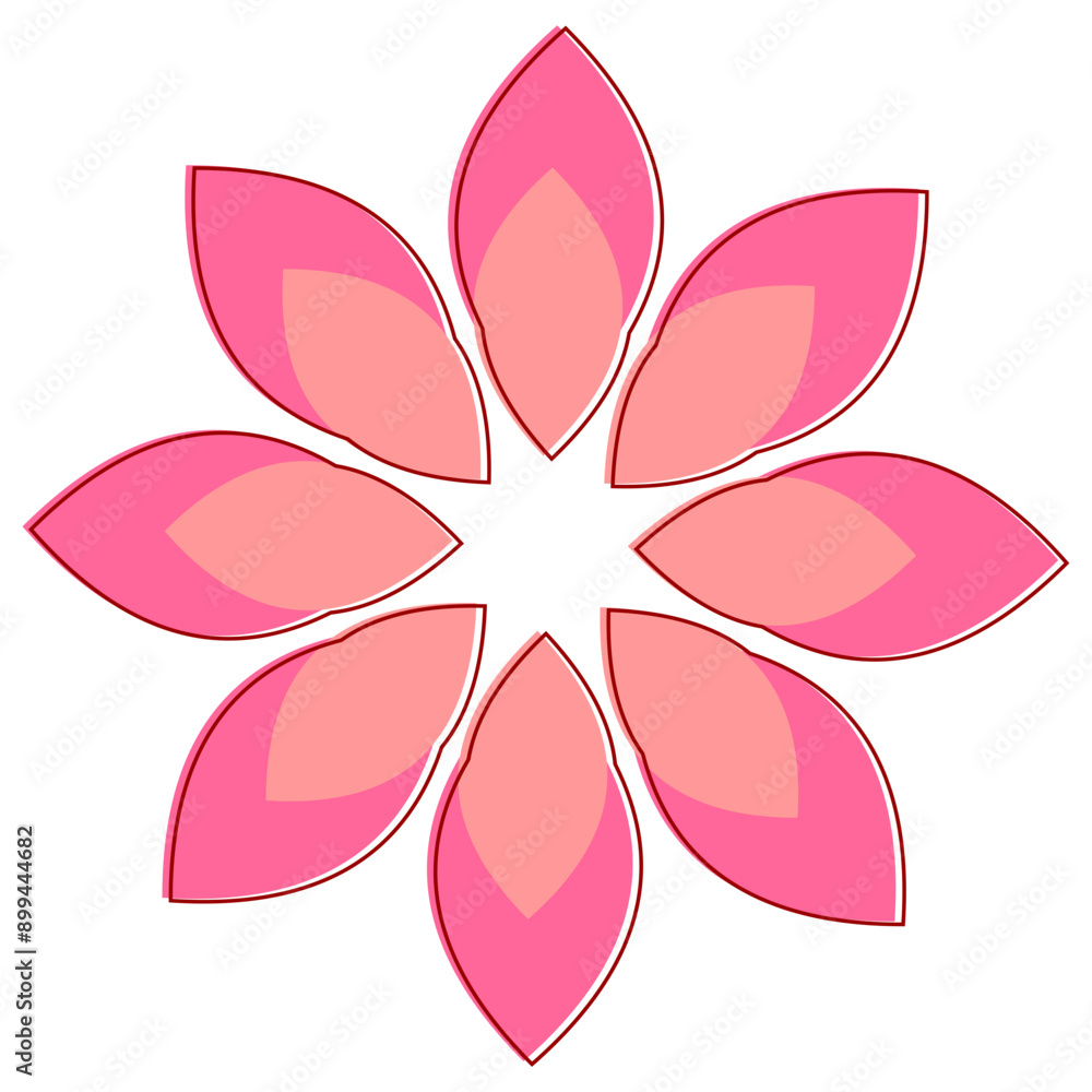 Graphic Flower vector icon Graphic Flower vector icon