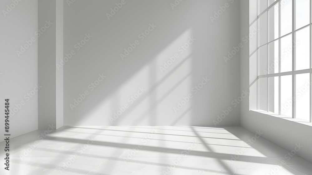 Fototapeta premium Bright and Clean White Space for Professional Product Photography and Presentation