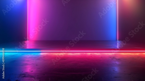 Vibrant Neon Gradient Backdrop for Futuristic Product Display