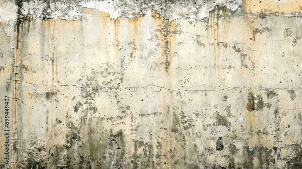 Fototapeta premium Weathered concrete wall texture background with rough, surface and aged, cracked paint