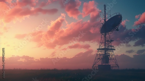 Modern conceptual tele communication tower