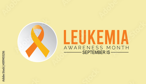 leukemia awareness month is observed every year on September.Holiday concept background, placard, banner design template Vector illustration background design.