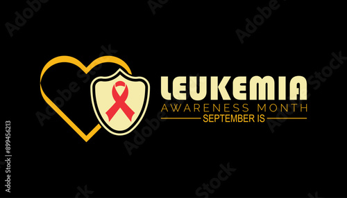 leukemia awareness month is observed every year on September.Holiday concept background, placard, banner design template Vector illustration background design.
