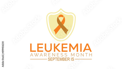 leukemia awareness month is observed every year on September.Holiday concept background, placard, banner design template Vector illustration background design.