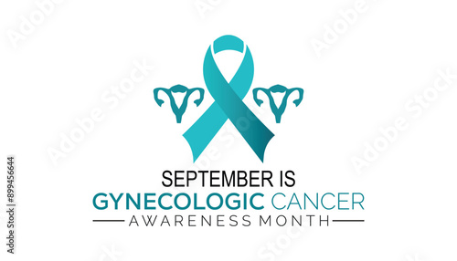 Gynecologic Cancer Awareness Month is observed every year on September.Holiday concept background, placard, banner design template Vector illustration background design.