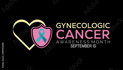 Gynecologic Cancer Awareness Month is observed every year on September.Holiday concept background, placard, banner design template Vector illustration background design.