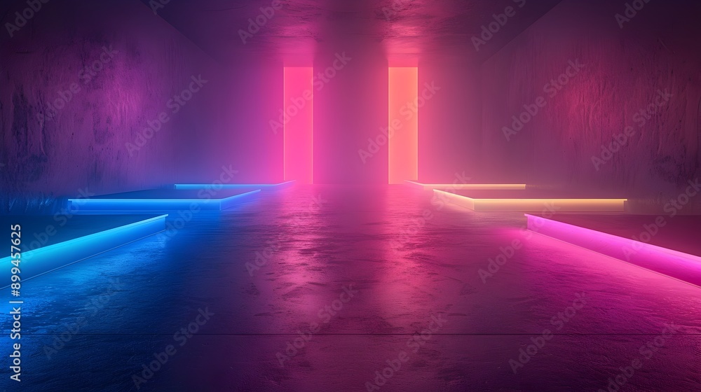 Neon Gradient Background for Sleek Product Showcase with Smooth Color Transitions Neon Gradient Background for Sleek Product Showcase with Smooth Color Transitions