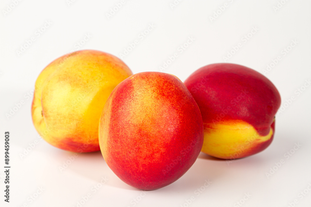 Nectarine isolated on white background Nectarine isolated on white background